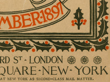 Load image into Gallery viewer, 1897 St. Nicholas Magazine Cover POSTER! (up to 24" x 36") - Santa Claus - Decoration - Chimney - Rudyard Kipling - New York - London