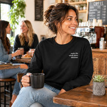Load image into Gallery viewer, Custom Lyrics Long-Sleeve Shirt - Embroidered - Music - Unisex - Heavyweight Washed Vintage Style