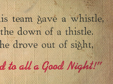 Load image into Gallery viewer, 1953 Night Before Christmas Book POSTER! (up to 24" x 36") - Santa Claus - Decoration - Sleigh