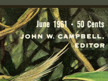 Load image into Gallery viewer, Science Fiction POSTER (up to 24x36) - June 1961 - Vintage - Leopard - Cat - Space - SciFi - Spaceship