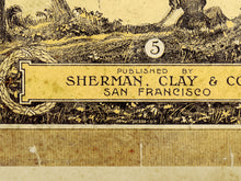 Load image into Gallery viewer, Aloha Oe Hula Music POSTER! (up to 24" x 36") - Hawaii - Vintage - Goodbye - Island - Tropical - Antique - Palm Trees