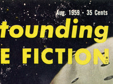 Load image into Gallery viewer, Science Fiction POSTER (up to 24" x 36") August 1959 - Vintage - Space - SciFi - Spaceship
