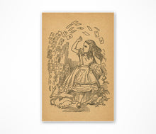 Load image into Gallery viewer, Vintage Alice In Wonderland Illustrations POSTER! (up to 24" x 36") - c. 1865 - Paper - Steampunk - Victorian - Antique - Fantasy