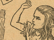 Load image into Gallery viewer, Vintage Alice In Wonderland Illustrations POSTER! (up to 24" x 36") - c. 1865 - Paper - Steampunk - Victorian - Antique - Fantasy