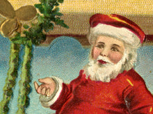 Load image into Gallery viewer, Vintage Santa Airship T-Shirt – Whimsical Retro Christmas Blimp Illustration Shirt – Holidays