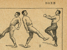 Load image into Gallery viewer, Vintage Boxing Illustration Poster: 1920's French Dictionary Art Print