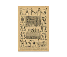 Load image into Gallery viewer, Vintage Boxing Illustration Poster: 1920's French Dictionary Art Print