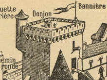 Load image into Gallery viewer, Vintage French Castle POSTER! (up to 24" x 36") - c. 1931 - Dictionary - Antique - Art - Architecture