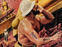 Load image into Gallery viewer, Science Fiction POSTER (up to 24x36) - March 1959 - Vintage - Space - SciFi - Construction - Mars