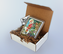 Load image into Gallery viewer, 1908 Santa and Reindeer Christmas Cards Set of 10 Holiday Stationary Gifts