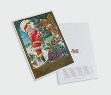 Load image into Gallery viewer, 1908 Santa and Reindeer Christmas Cards Set of 10 Holiday Stationary Gifts