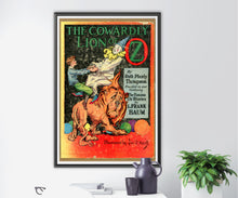 Load image into Gallery viewer, 1923 Cowardly Lion Cover POSTER - Wizard of Oz - Baum - Wicked - Movie - Book - Vintage - Antique