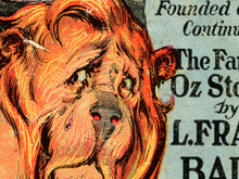 Load image into Gallery viewer, 1923 Cowardly Lion Cover POSTER - Wizard of Oz - Baum - Wicked - Movie - Book - Vintage - Antique