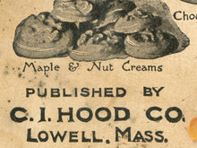 Load image into Gallery viewer, 1905 Homemade Candies Cookbook Poster - Victorian Edwardian Vintage Antique Art