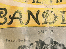 Load image into Gallery viewer, 1905 Homemade Candies Cookbook Poster - Victorian Edwardian Vintage Antique Art