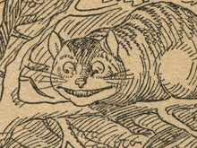 Load image into Gallery viewer, Alice's Adventures in Wonderland Tenniel Artwork Poster – Cheshire Cat Wall Art Print, Classic Literature, Antique Style Home Decor