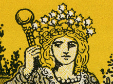 Load image into Gallery viewer, The Empress Tarot Card Poster - 1918 Vintage Fortune-Telling Wall Art - Divination Print