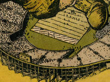 Load image into Gallery viewer, 1946 Vintage Football Poster - up to 24x36 - Antique - Leather Helmet - Action - Stadium - Bar