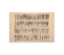 Load image into Gallery viewer, History of Fashion Poster – 1930s French Dictionary Illustration – Vintage Style Art – Bourgeoisie - Royalty