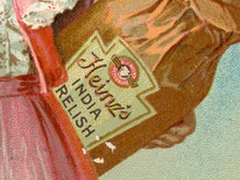 Load image into Gallery viewer, Vintage Cute Trade Card POSTER! (up to 24" x 36") - c. 1900 - Baked Beans - Ketchup - Mustard - Condiments - Kitchen - Art