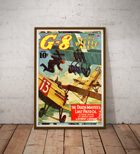 Load image into Gallery viewer, 1942 Dogfight Aviation Poster | Retro Battle Aces Airplane Warplanes Print | World War Plane