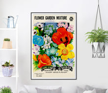 Load image into Gallery viewer, Vintage Garden Seed Packet Digital Print (multiple poster sizes)