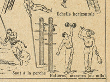 Load image into Gallery viewer, Vintage Gymnastics T-Shirt – 1930s French Fitness Art – Antique Exercise Illustration Tee – Unisex Sizing