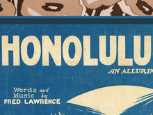 Load image into Gallery viewer, Honolulu Moon Vintage Hawaiian Poster – Retro Tropical Wall Art Decor