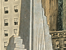 Load image into Gallery viewer, 1929 Hotel Plymouth Poster - 1918 Vintage Broadway New York City