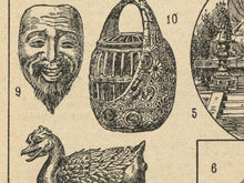 Load image into Gallery viewer, Vintage Style Japanese Art Poster - Architecture - Antique Japan - 1931 French Dictionary Image