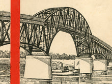 Load image into Gallery viewer, 1929 Lake Champlain Bridge Brochure POSTER! (up to 24" x 36") - Vintage - Adirondacks - New York - New England