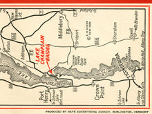 Load image into Gallery viewer, 1929 Lake Champlain Bridge Brochure POSTER! (up to 24" x 36") - Vintage - Adirondacks - New York - New England