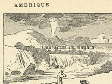Load image into Gallery viewer, The Americas Illustrations Poster - Vintage French Dictionary Print