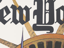 Load image into Gallery viewer, New York Travel Poster – Vintage Style Illustration Print – Antique History Wall Art – Mid-Century
