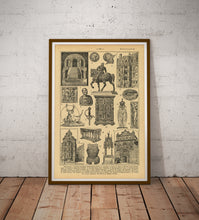 Load image into Gallery viewer, Renaissance Art Poster, Vintage French Language Architecture & Sculpture Print
