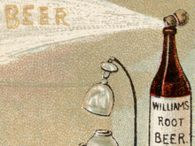 Load image into Gallery viewer, Victorian Root Beer Advertisement POSTER! (up to 24" x 36") - General Store - Kitchen - Antique - Ad - Soda Fountain - Apothecary