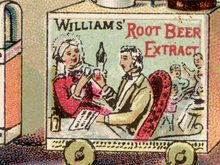 Load image into Gallery viewer, Victorian Root Beer Advertisement POSTER! (up to 24" x 36") - General Store - Kitchen - Antique - Ad - Soda Fountain - Apothecary