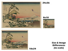 Load image into Gallery viewer, Raccoon Mario at Koishikawa Teahouse! - Original POSTER! (up to 24" x 36") - Super Mario Bros. 3 - Nintendo - Hokusai - Tail - Fuji - Japan