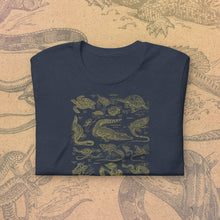Load image into Gallery viewer, Vintage Reptiles Image T-Shirt - 1906 French Dictionary Print