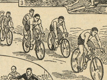 Load image into Gallery viewer, French Sports Poster – Vintage 1920's French Dictionary Art Print – Running, Rugby, Cycling, Tennis, Rowing, Golf, Unframed