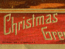 Load image into Gallery viewer, 1909 Santa Claus Paintings Poster – Retro Christmas Greetings Wall Art | Antique Holiday Print Décor