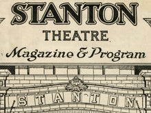 Load image into Gallery viewer, 1921 Stanton Theatre Program PRINT! (up to 24" x 36") - Film - Movies - Philadelphia - History - Vintage - Theater