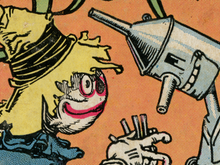 Load image into Gallery viewer, 1913 Scarecrow and Tin Wood-Man POSTER! (up to 24" x 36") - Wizard of Oz - Tinman - Baum - Wicked - Movie - Film - Book - Vintage - Antique