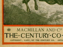 Load image into Gallery viewer, 1901 St. Nicholas Magazine Cover POSTER! (up to 24" x 36") - Santa Claus - Decoration - Reindeer - New York - London