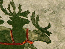 Load image into Gallery viewer, 1901 St. Nicholas Magazine Cover POSTER! (up to 24" x 36") - Santa Claus - Decoration - Reindeer - New York - London