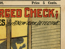 Load image into Gallery viewer, 1908 Secret Service Magazine POSTER! (up to 24" x 36") - Mystery - Detective Fiction - Drama - Art