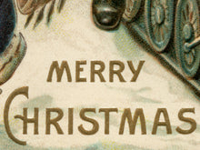 Load image into Gallery viewer, Vintage Santa Train Christmas Poster – 1917 Retro Holiday Wall Art Print - German - Toys - XMAS