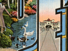 Load image into Gallery viewer, Vintage St. Petersburg Travel POSTER! - up to 24" x 36" - Large Letter Postcard - Art - Florida - Sunset - Beach - Antique