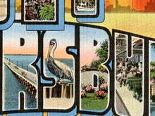 Load image into Gallery viewer, Vintage St. Petersburg Travel POSTER! - up to 24" x 36" - Large Letter Postcard - Art - Florida - Sunset - Beach - Antique