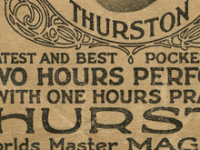 Load image into Gallery viewer, 1917 Thurston's Easy Pocket Tricks POSTER! (up to 24" x 36") - Magician - Illusion - Vintage - Art - Stage - Close-Up - Sleight of Hand